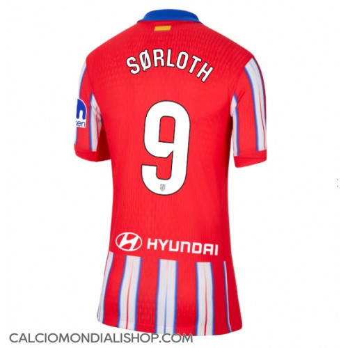 Maglie da calcio Atletico Madrid Alexander Sorloth #9 Prima Maglia Femminile 2024-25 Manica Corta